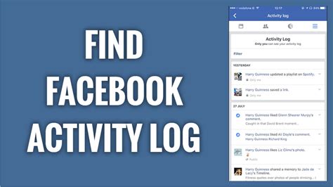Where To Find Activity Log On Facebook App Freewaysocial