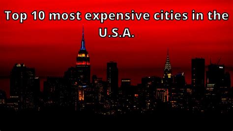 Top 10 Most Expensive Cities In The Us Most Expensive Cities In Usa