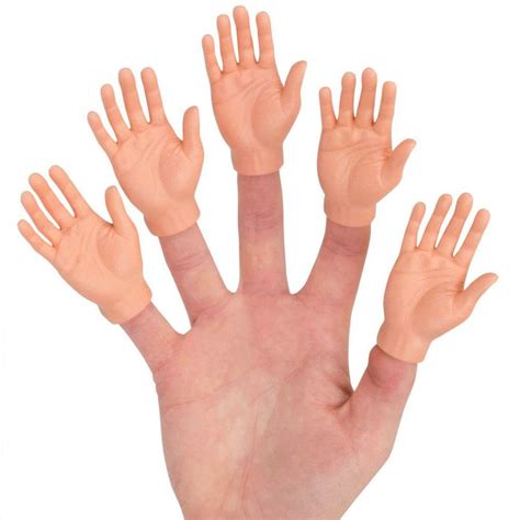 Finger Hands Finger Puppets 5 Pack A Full Hand Of Hands For Your Hand