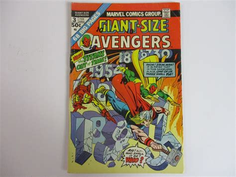 Marvel Comics Giant Size Avengers 3 1975 Ebay