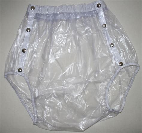 Pvc Button Diaper Pants Rubber Pants Adult Baby Incontinence Pw502