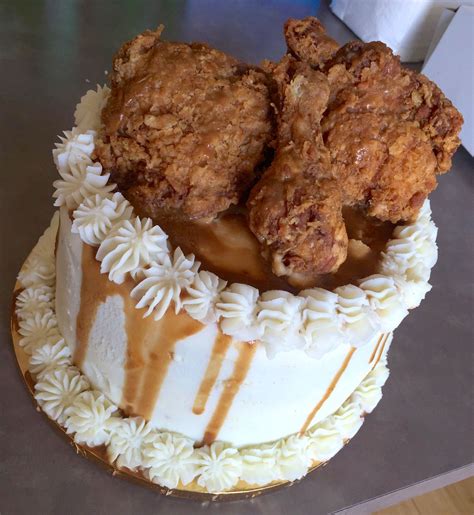 Cake For Dinner Is Ok When Its Made With Fried Chicken Mashed
