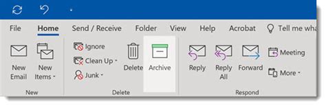 How To Use The Archive Button In Outlook Bruceb Consulting