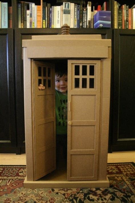 Cardboard Tardis For Your Kids Is There Anything More Awesome Doctor