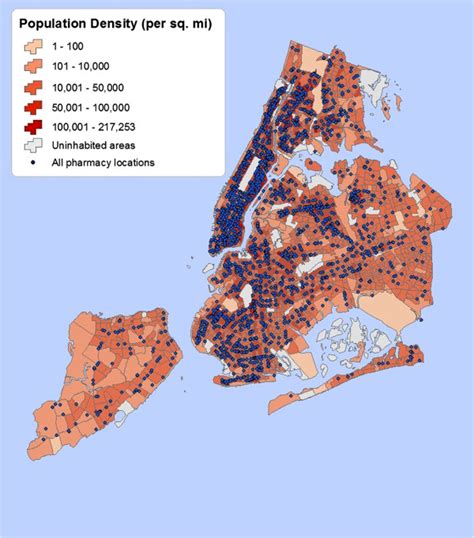 new york population map