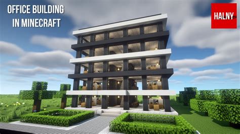 How To Build An Office Building In Minecraft Youtube