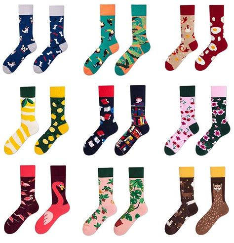 Mismatched Socks Fashion Socks Creative Personality Cotton Socks