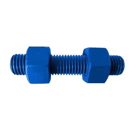 PTFE Coated Stud Bolt And Nut Fasteners For B Flange China Fluoropolymer Coated Bolts And