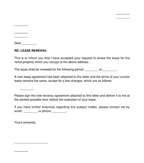 lease renewal letter sample to tenant for your needs letter template collection
