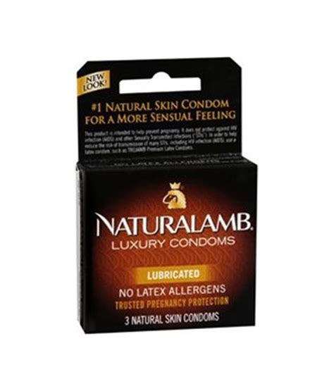 Trojan Naturalamb 3 Lubricated Natural Skin Condoms Buy Trojan