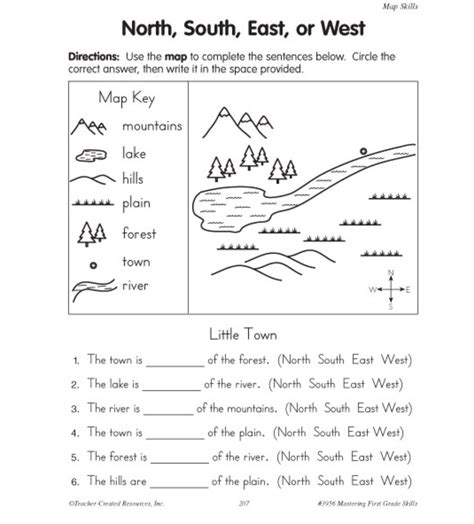 Free Map Skills Worksheets Printable Worksheet Template
