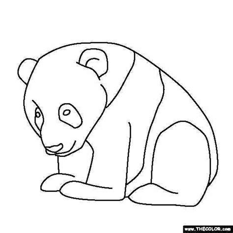 Simple Printable Baby Panda Coloring Pages Animal Coloring Pages