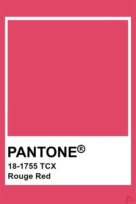 Pantone Rouge Red Pantone Tcx Pantone Pink Pantone Swatches Pantone