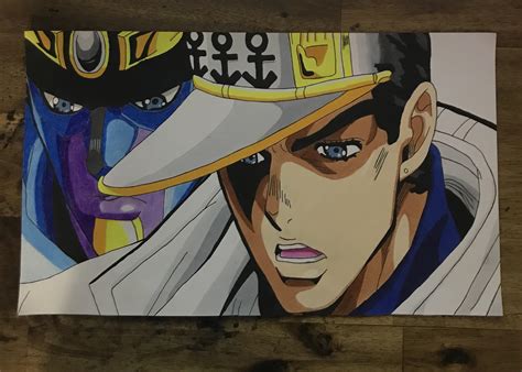 I Finally Finished This Drawing Of Jotaro I Put It Off For So Long
