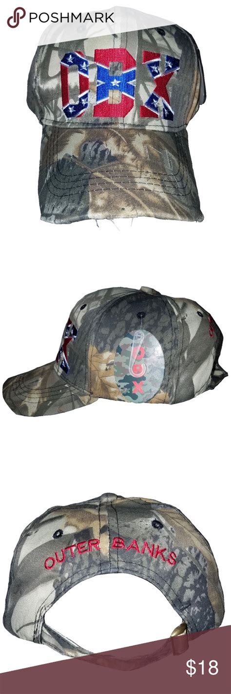 Nwt Camouflage Confederate Obx Outer Banks Hat Nwt Camouflage North