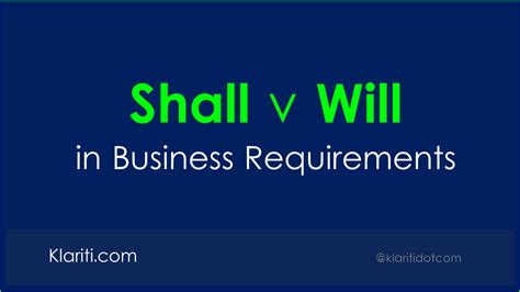 business requirements