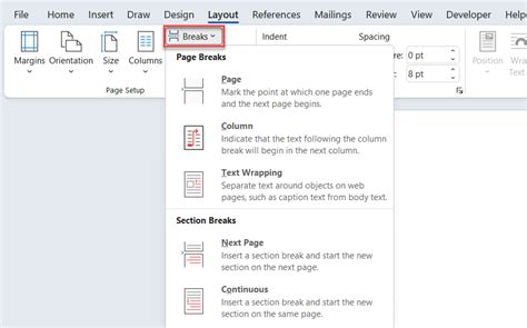 How To Change Page Breaks In Microsoft Word Printable Templates
