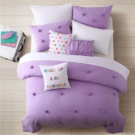 Anna Purple Comforter Set Pom Pom Kids Mulan Designs Mulandesigns