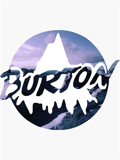 Burton Snowboards Logo Sticker By Janschroeder Redbubble