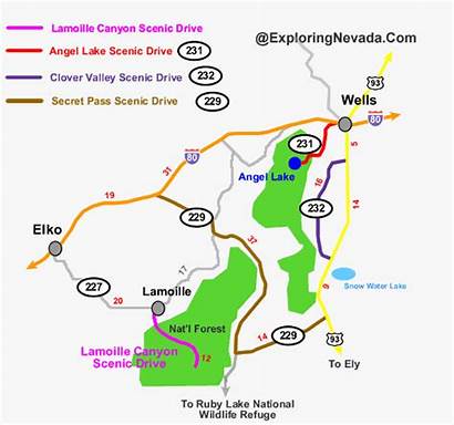 Drive Travel Scenic Lake Nevada Tahoe Map