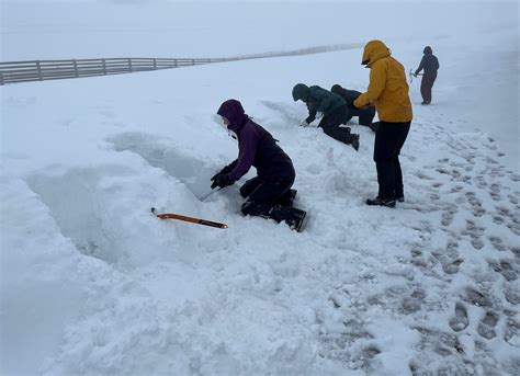Digging Snow Shelters Lakeland Walking Tales