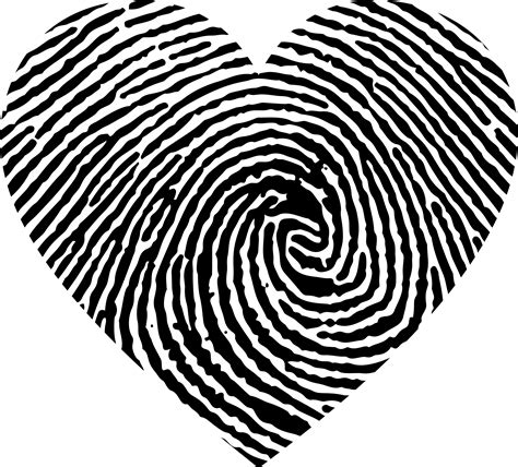 Clipart Fingerprint Heart Ii