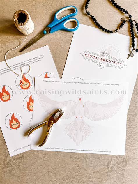 Pentecost Printable Craft And Activity Download Flame Dove Wall Hanging