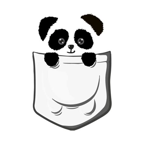 Pocket Happy Panda Pocket T Shirt Teepublic