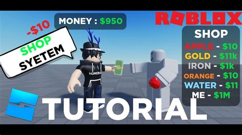 How To Make A Shop System In Roblox Studio Youtube