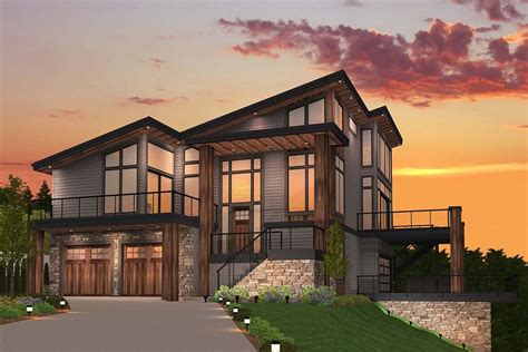 Looking for modern house plans? Contemporary Plan: 3,334 Square Feet, 4 Bedrooms, 3.5 ...