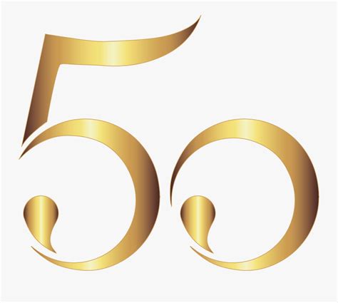 50th Birthday Clip Art Number