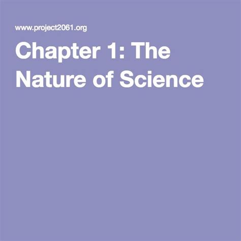 Chapter 1 The Nature Of Science Chapter Science Nature Naturaleza