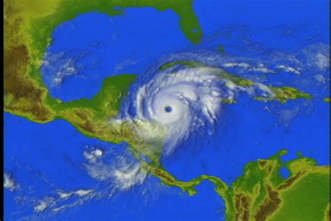 Nasa Svs Hurricane Mitch From Goes October 27 1998