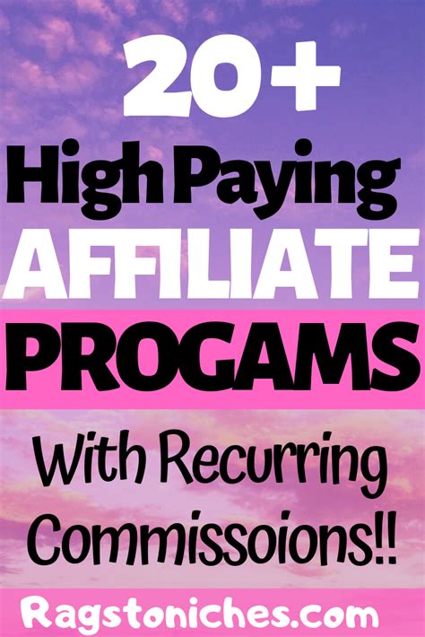 20 High Paying Best Affiliate Programs With Recurring Commissions