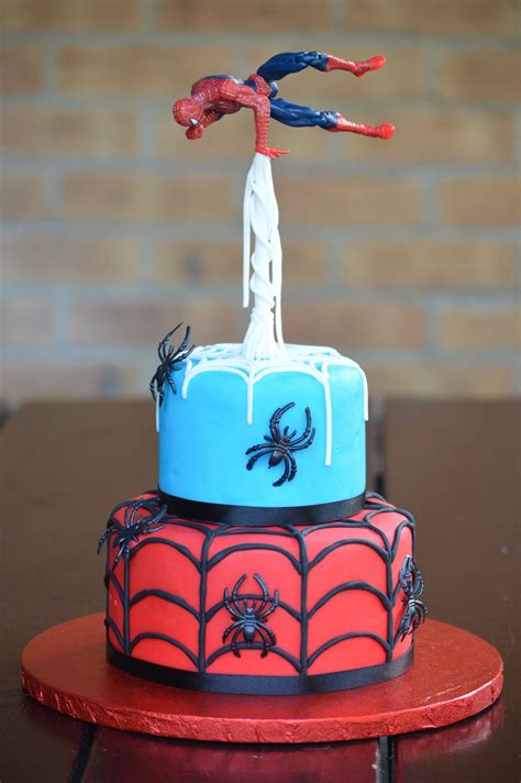 Spiderman Cake Spiderman Birthday Cake Boy Birthday Cake Superhero