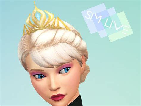 An Animated Image Of A Woman With Blonde Hair And Blue Eyes Wearing A Tiara