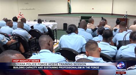 Guyana Police Force Hosts Training Session Hgp Tv Nightly News Guyana