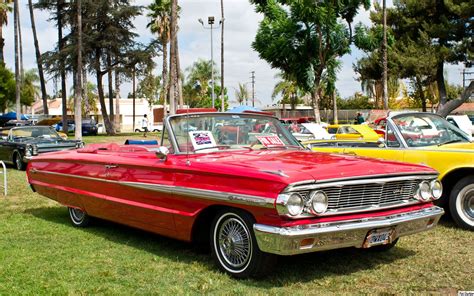 1964 Ford Galaxie 500 Xl Convertible With Top Down Red Fvr Ford