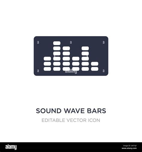 Sound Wave Bars Icon On White Background Simple Element Illustration