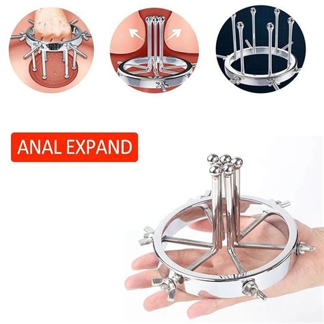 💰kjøp metal anal expander vaginal dilator spreader huge speculum fetish masturbation anal plug
