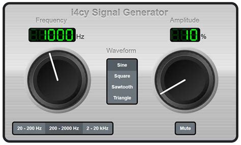 Audio Signal Generator Free Audio Signal Generator That Works In A