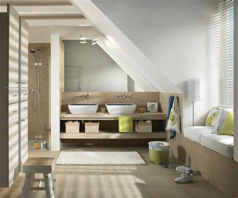 Attic rooms are challenging to furnish. 22 slope ceiling bathroom ideas and beautiful designs