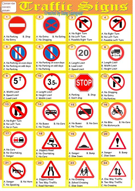 Printable Road Signs