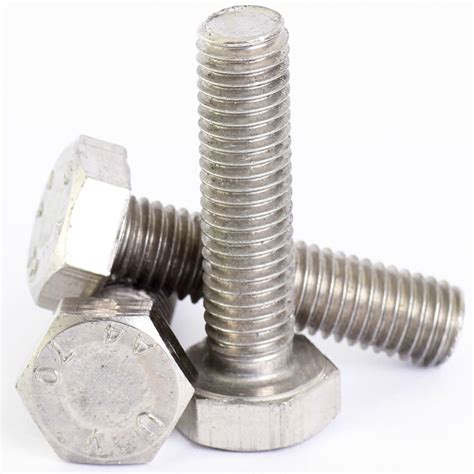 M10 10mm A2 Stainless Steel Hex Head Set Screws Fully Threaded Bolts Din 933 Ebay
