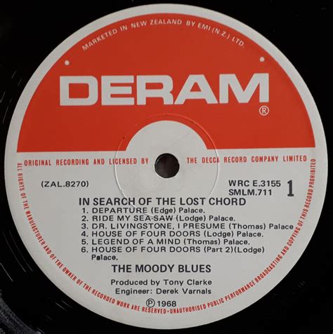 The Moody Blues In Search Of The Lost Chord 1970 Vinyl Discogs
