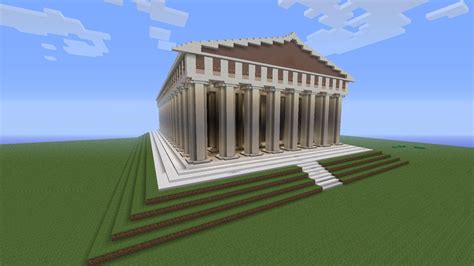 Parthenon Greek Temple With New Blocks 162 Minecraft