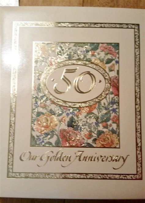Hallmark 50th Wedding Golden Anniversary Scrapbook Album