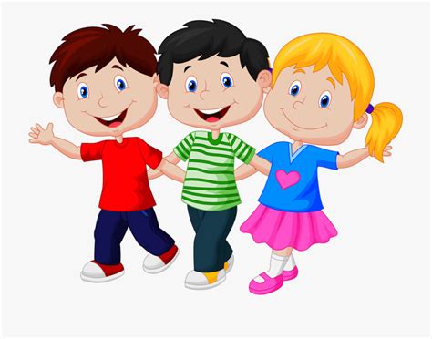 Happy Children Clipart Png Young Children Cartoons Transparent