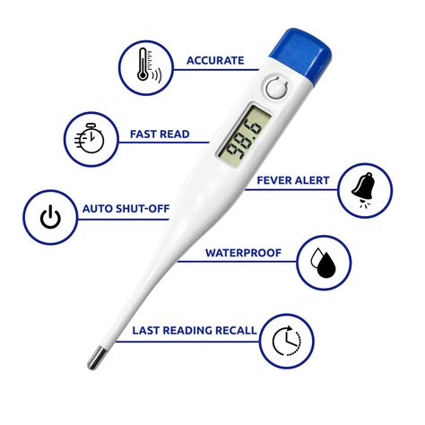 xrgo xptd1 oral and rectal thermometer with fever indicator