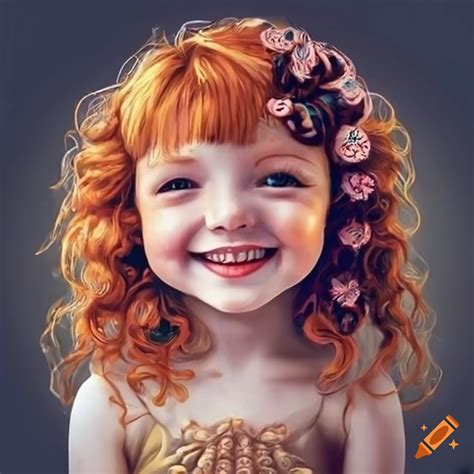 Cute And Adorable Ginger Haired Girls With Unique Embellishments On Craiyon
